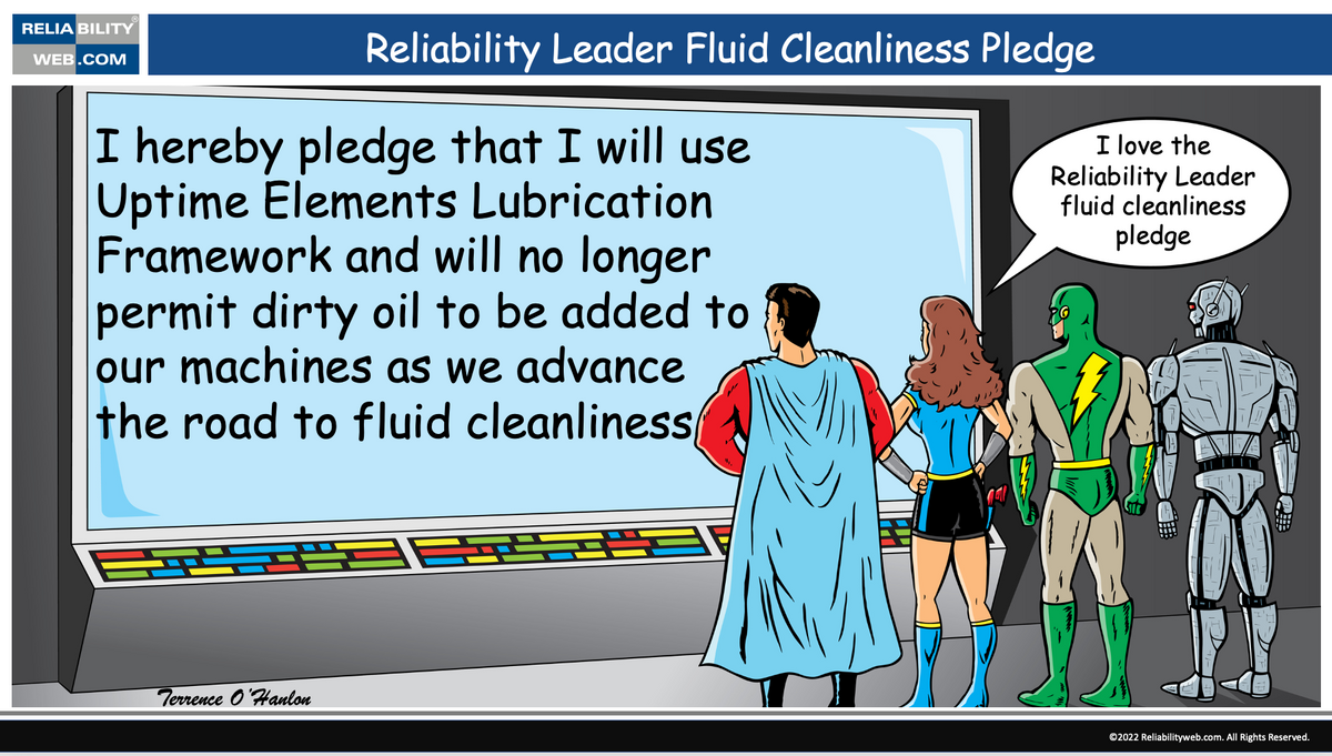 Reliability Leader Fluid Cleanliness Pledge