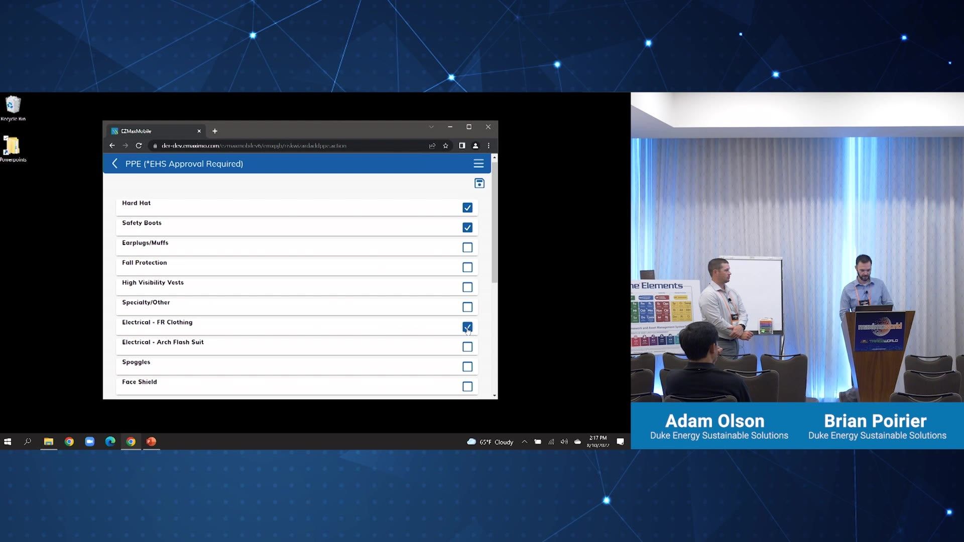 Executing a Pre-job Application in Maximo