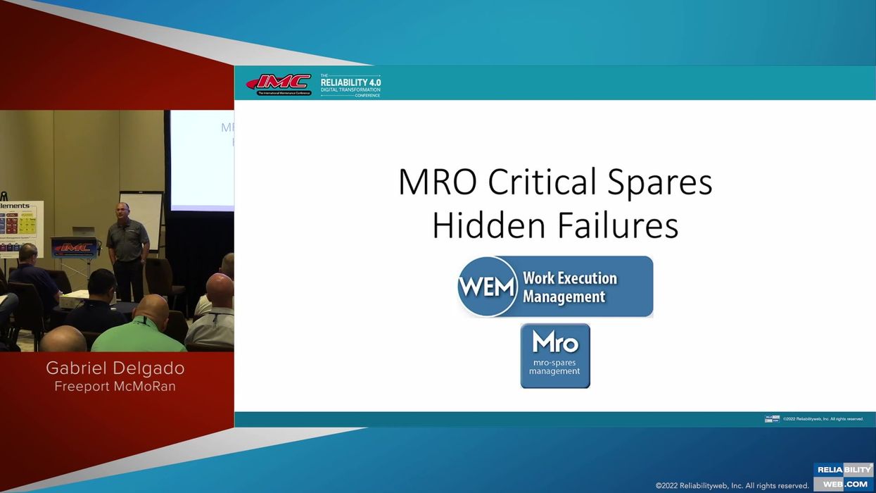 MRO Critical Spares Hidden Failures