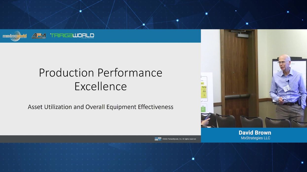 Production Performance Excellence: Asset Utilization and OEE