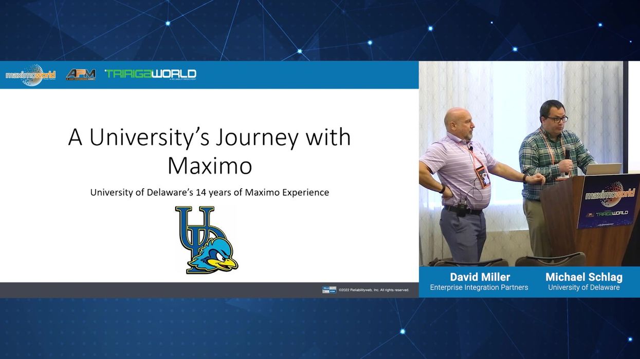 A University’s Journey from Maximo® 6 to Maximo 7.6.1.2