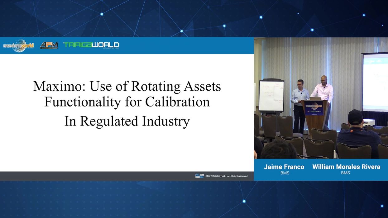 Rotating Assets: Use in Regulated Industry Environment