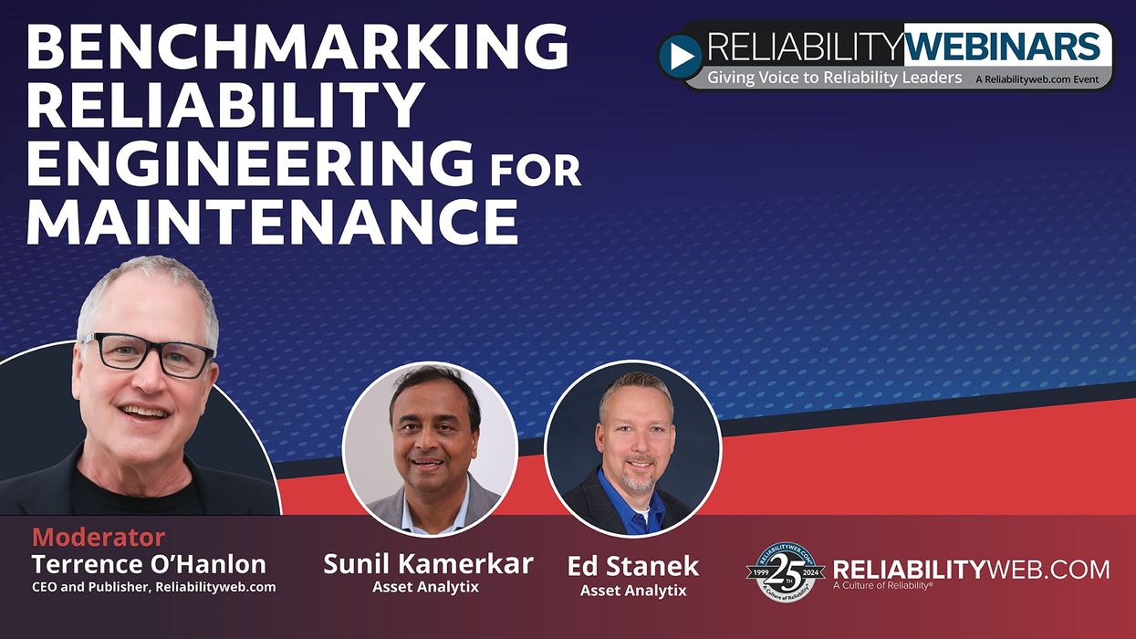 Benchmarking Reliability Engineering for Maintenance