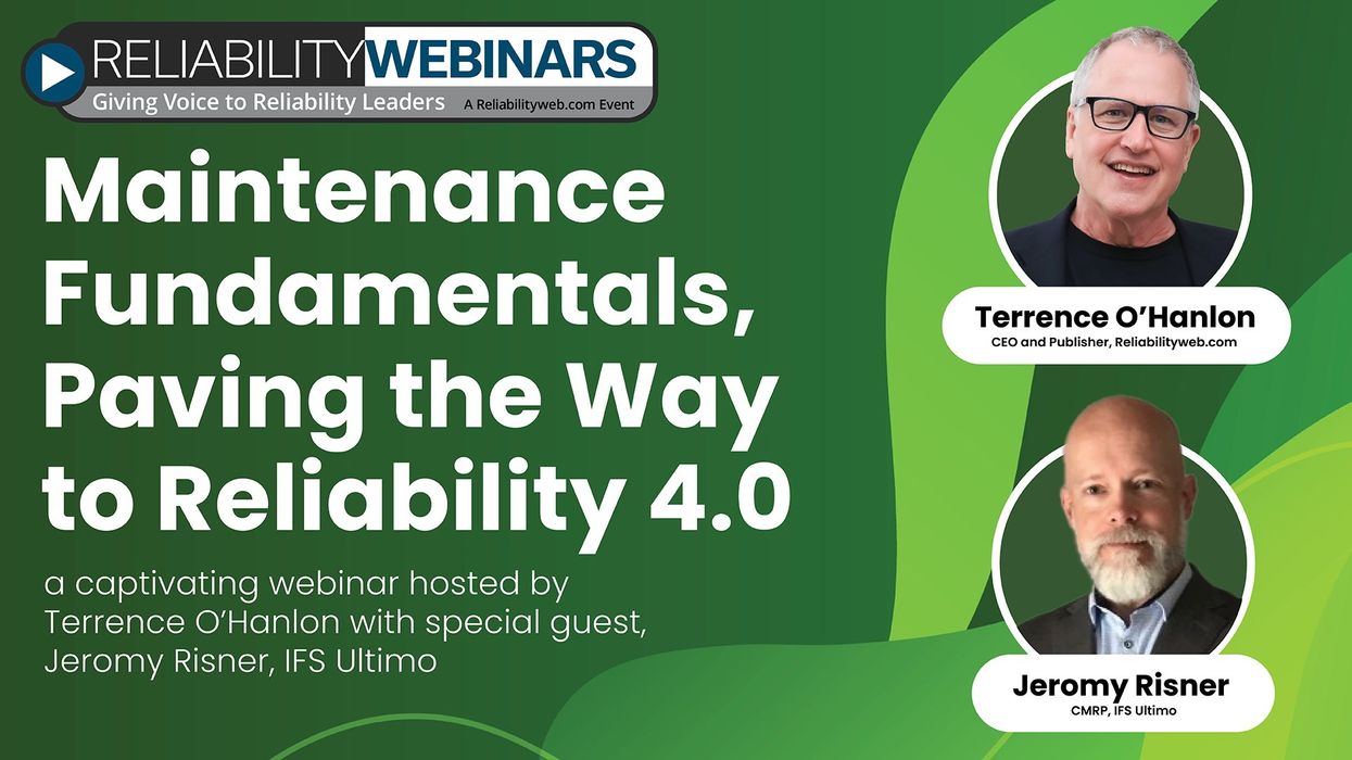 Maintenance Fundamentals, Paving The Way To Reliability 4.0