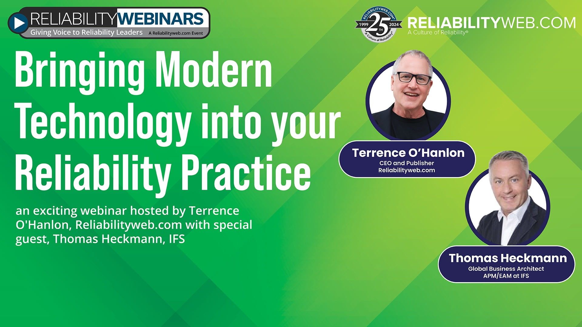 Bringing Modern Technology into your Reliability Practice