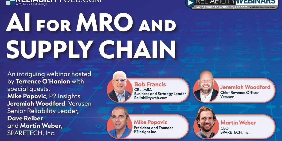 Reliabilityweb AI For MRO And Supply Chain