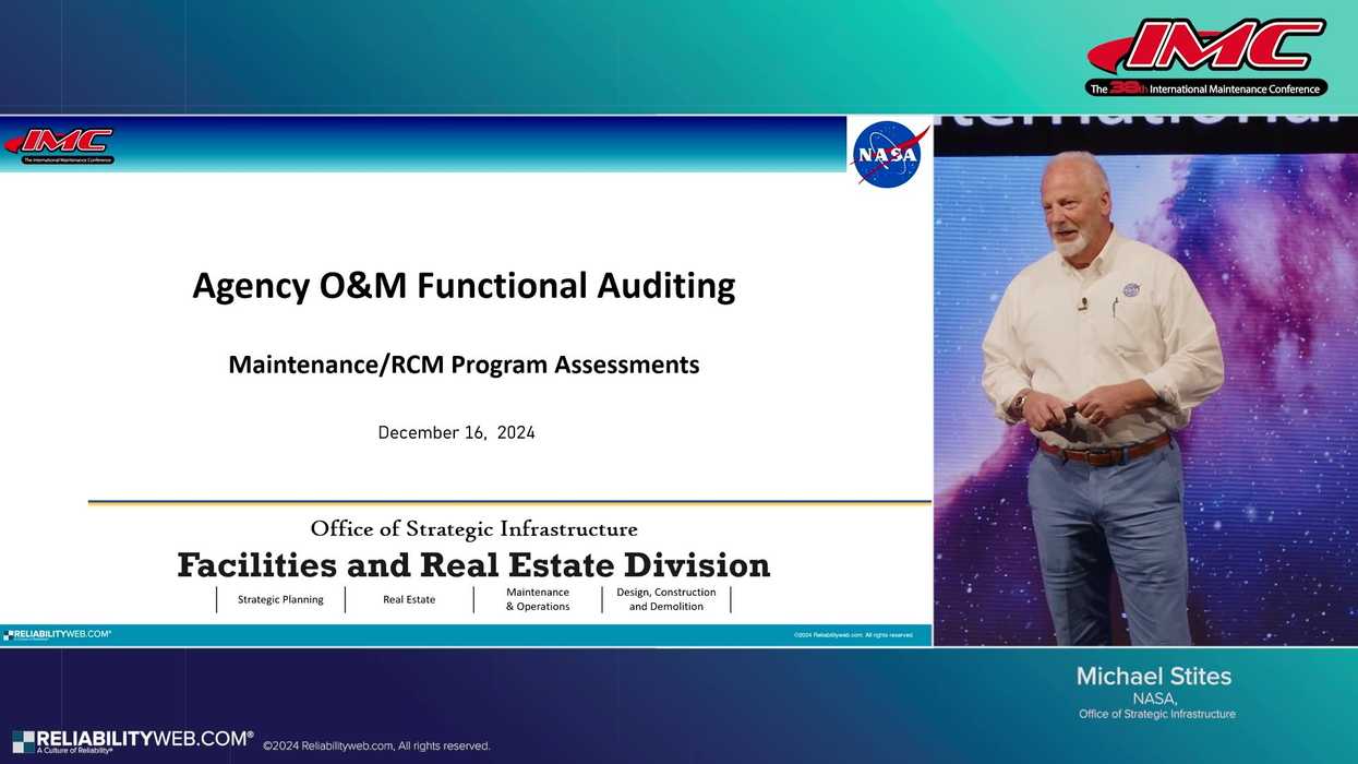 Rcm Program Reliabilityweb NASA's RCM initiative: Aligning maintenance with mission.