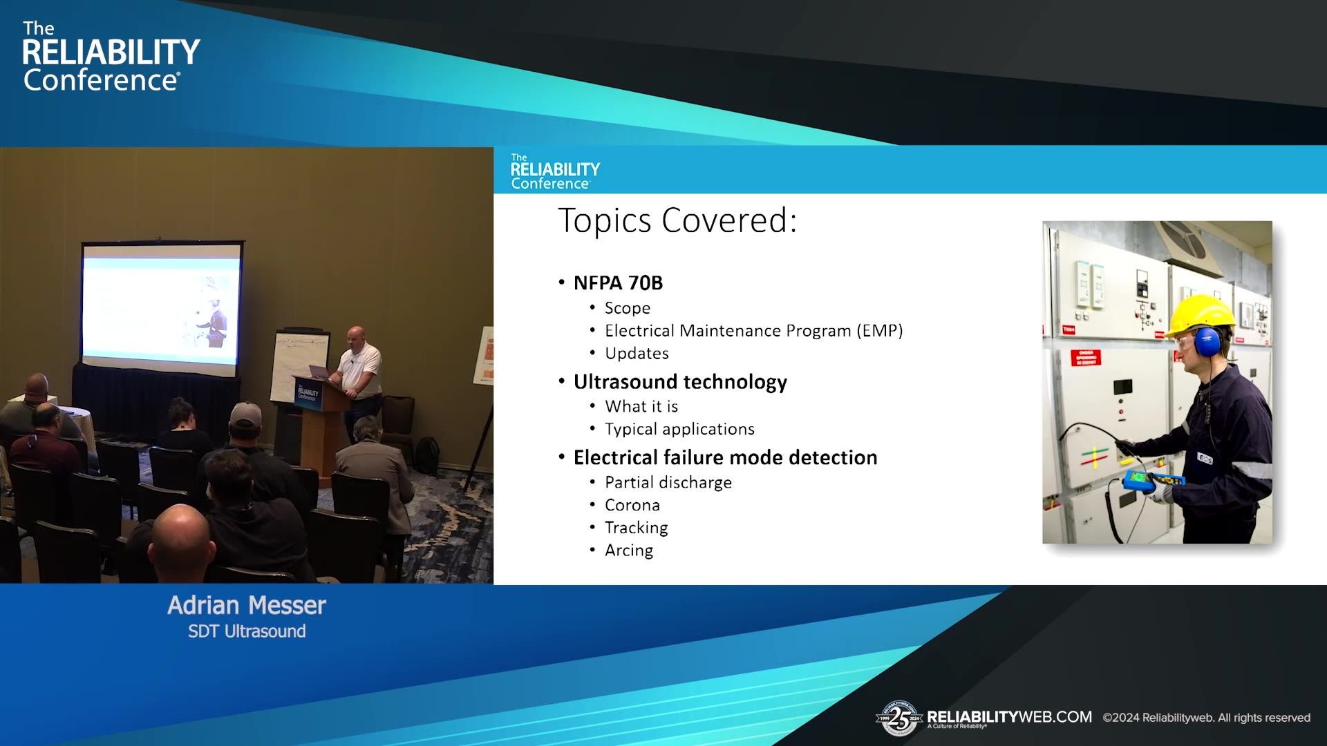NFPA70B Updates And Electrical Failure Mode Detection Utilizing Ultrasound Technology