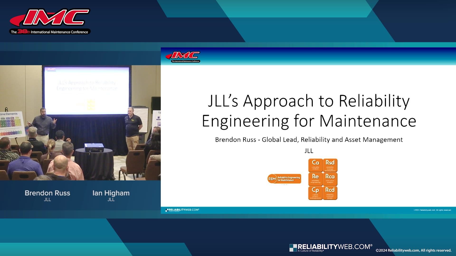 Reliability Engineering for Maintenance at JLL - Uptime Award Winner Session