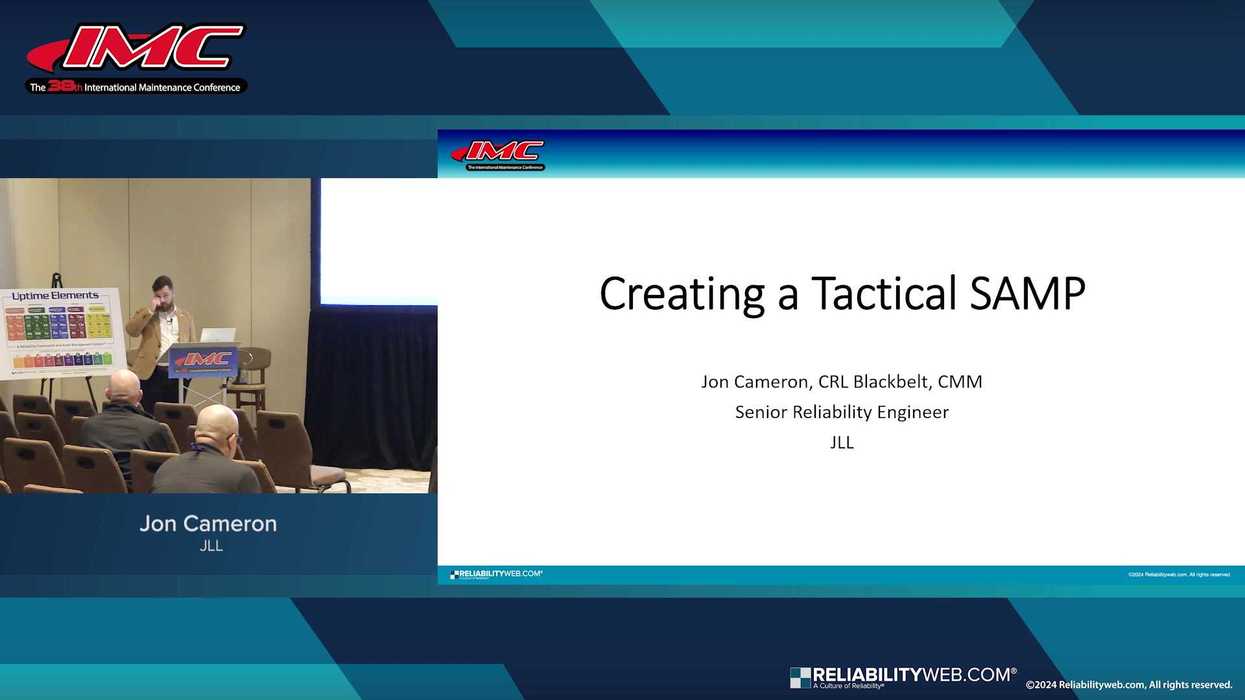 Programme Samp Design Reliabilityweb SAMP Creation: A tactical guide to asset management strategy