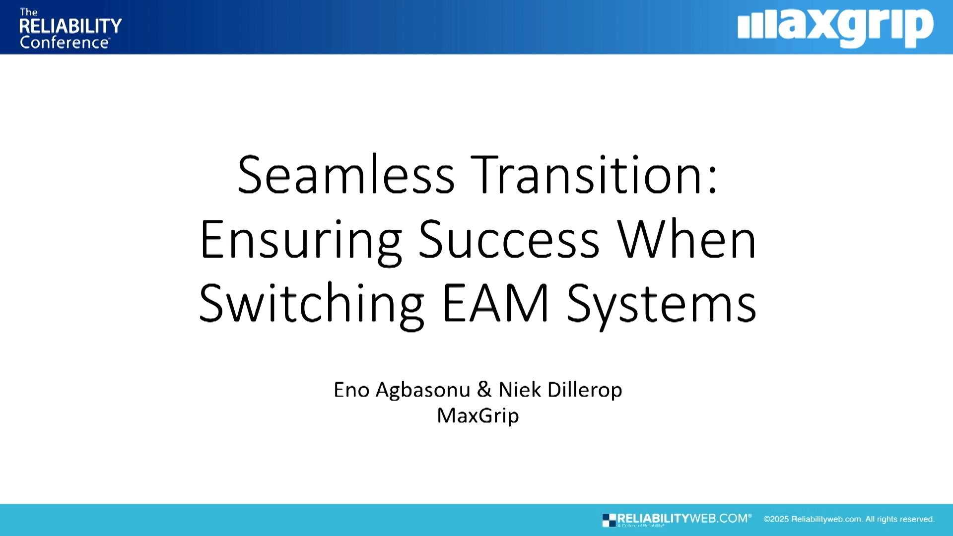 Seamless Transition: Ensuring Success When Switching EAM Systems