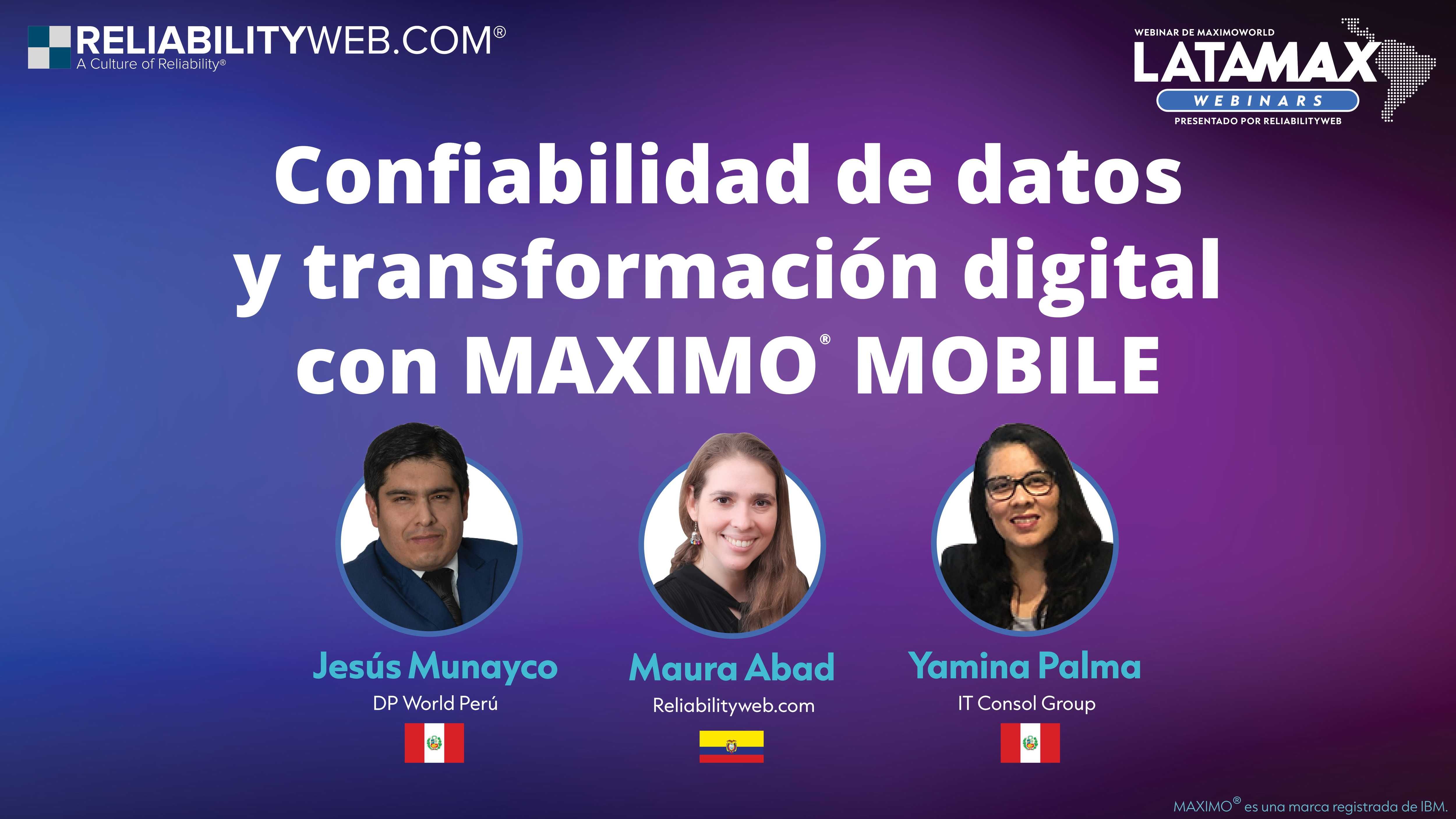 Confiabilidad de datos y transformación digital con MAXIMO® MOBILE