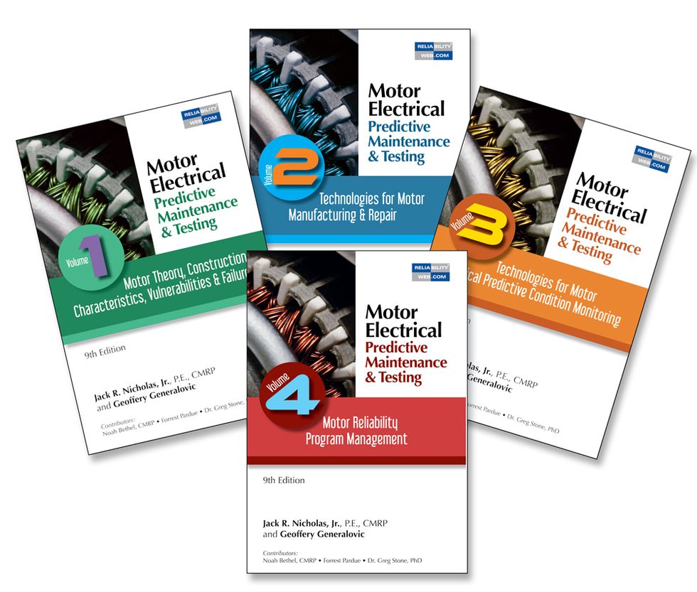  Motor Electrical Predictive Maintenance and Testing Series 4 Book Bundle 