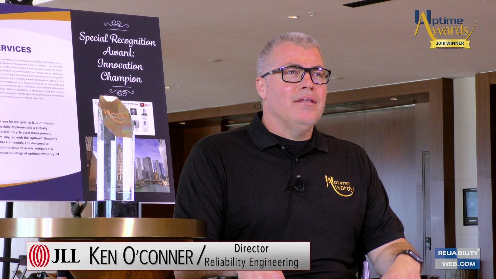 2019 Uptime Award Winner • Special Recognition Award: Innovative Champion • JLL