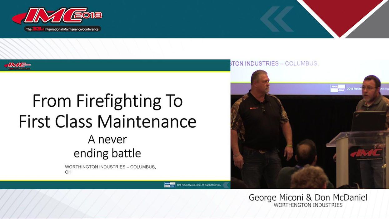 From Firefighting to First Class Maintenance