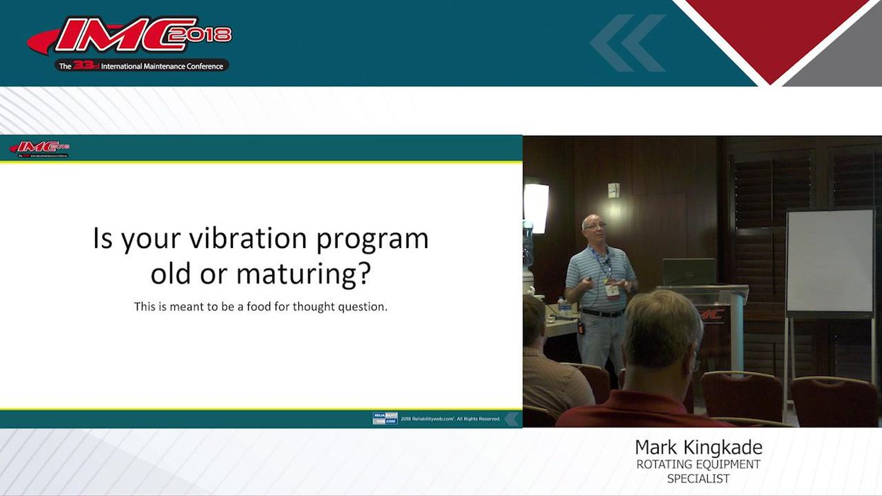 Is Your Vibration Program Old or Maturing?