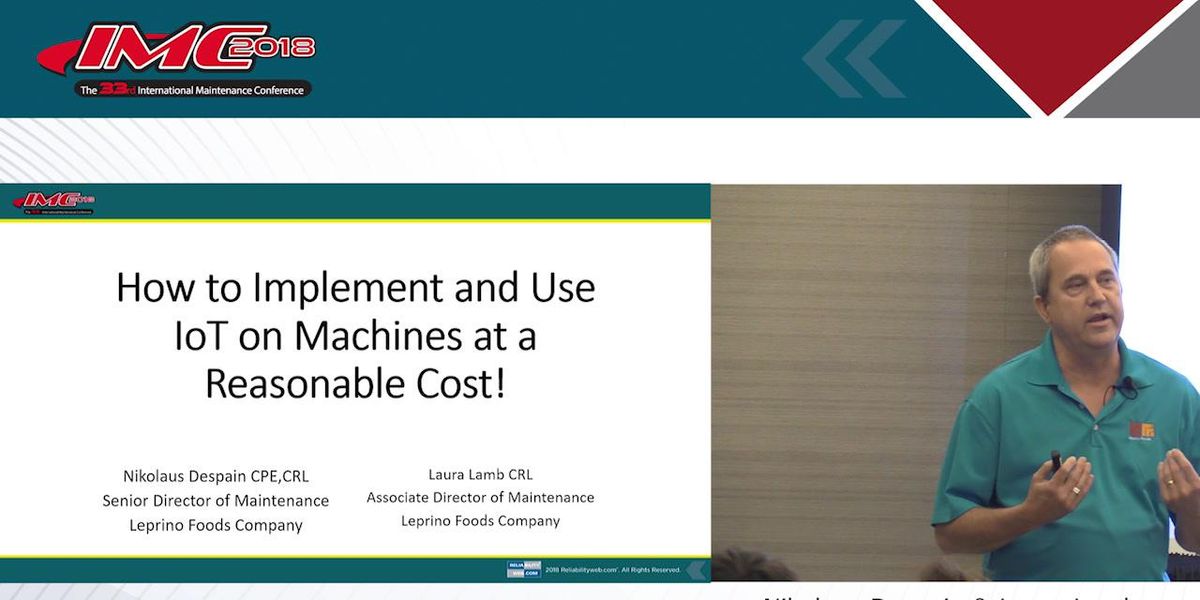 Reliabilityweb How to Implement and Use IoT on Machines at a Reasonable ...