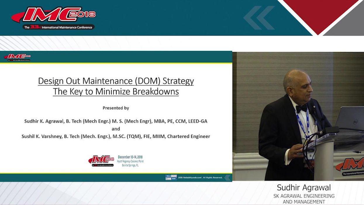 Design Out Maintenance (DOM) Strategy: Key to Minimize Breakdowns