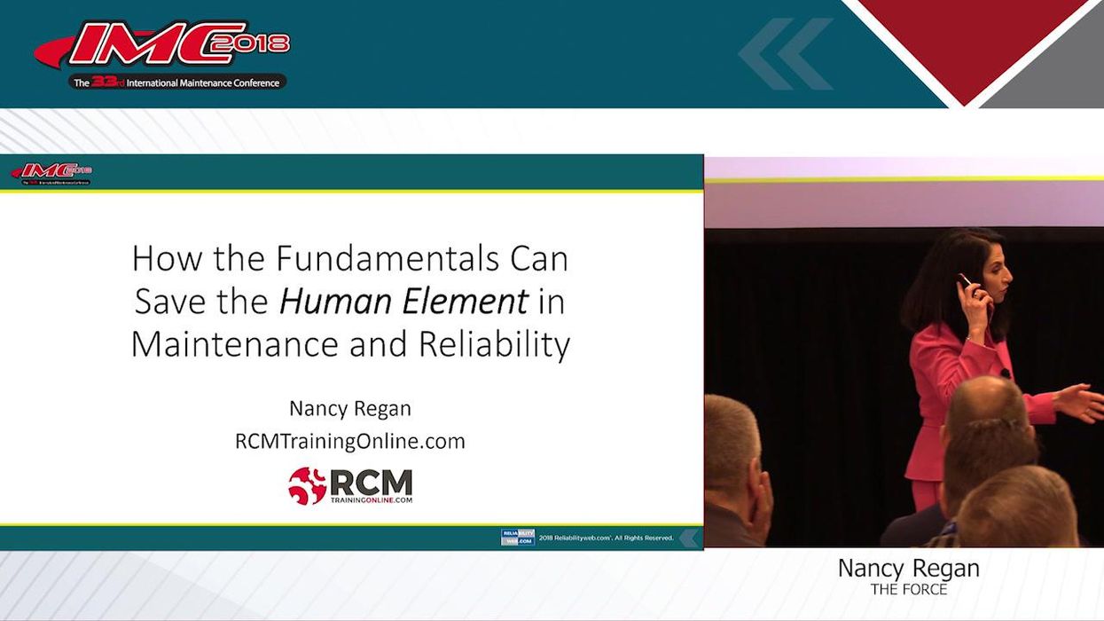 How the Fundamentals Can Save the Human Element in Maintenance and Reliability
