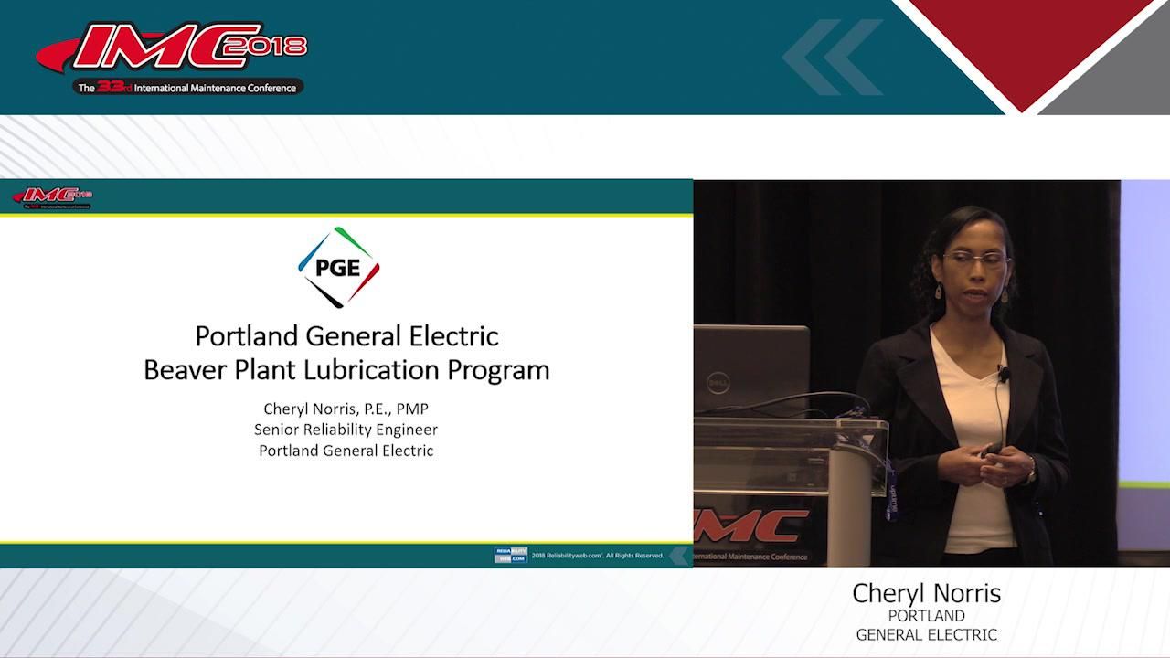 Uptime Award Winner • Best Lubrication Program • Portland General Electric