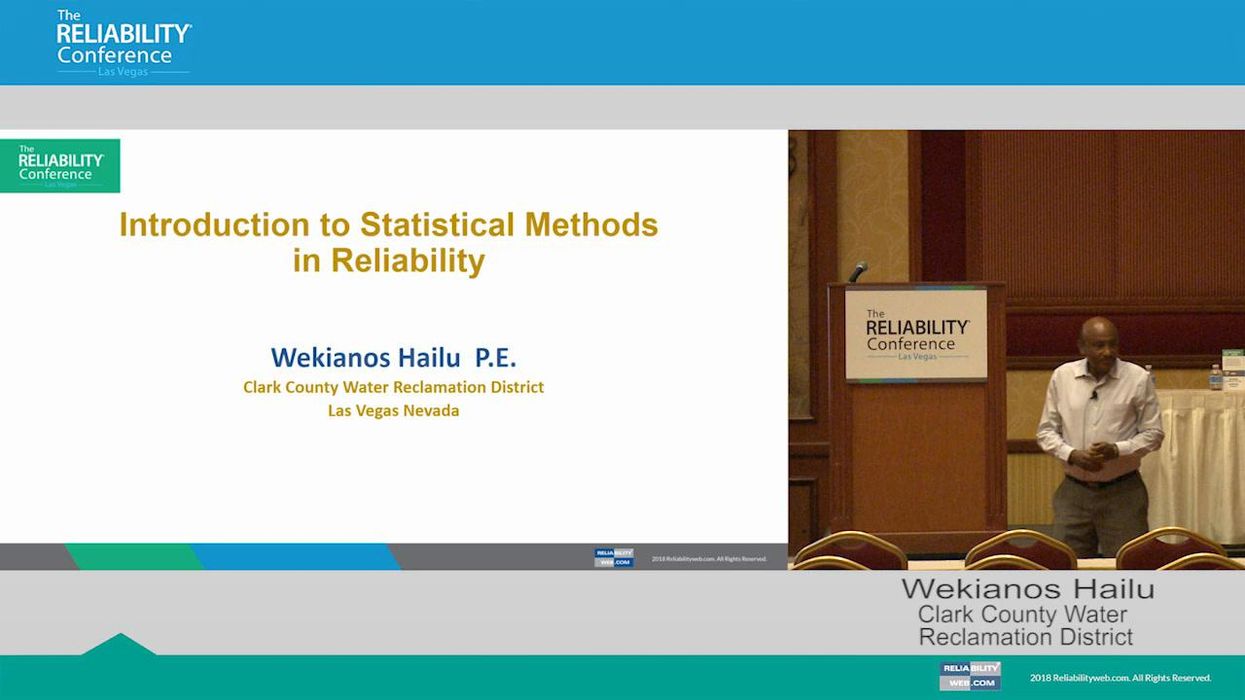 Introduction to Statistical Methods in Reliability