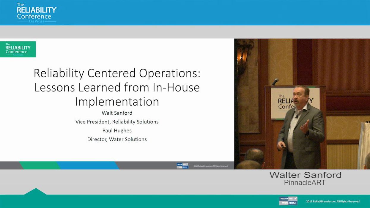 Reliability Centered Operations: Lessons Learned from In-House Implementation