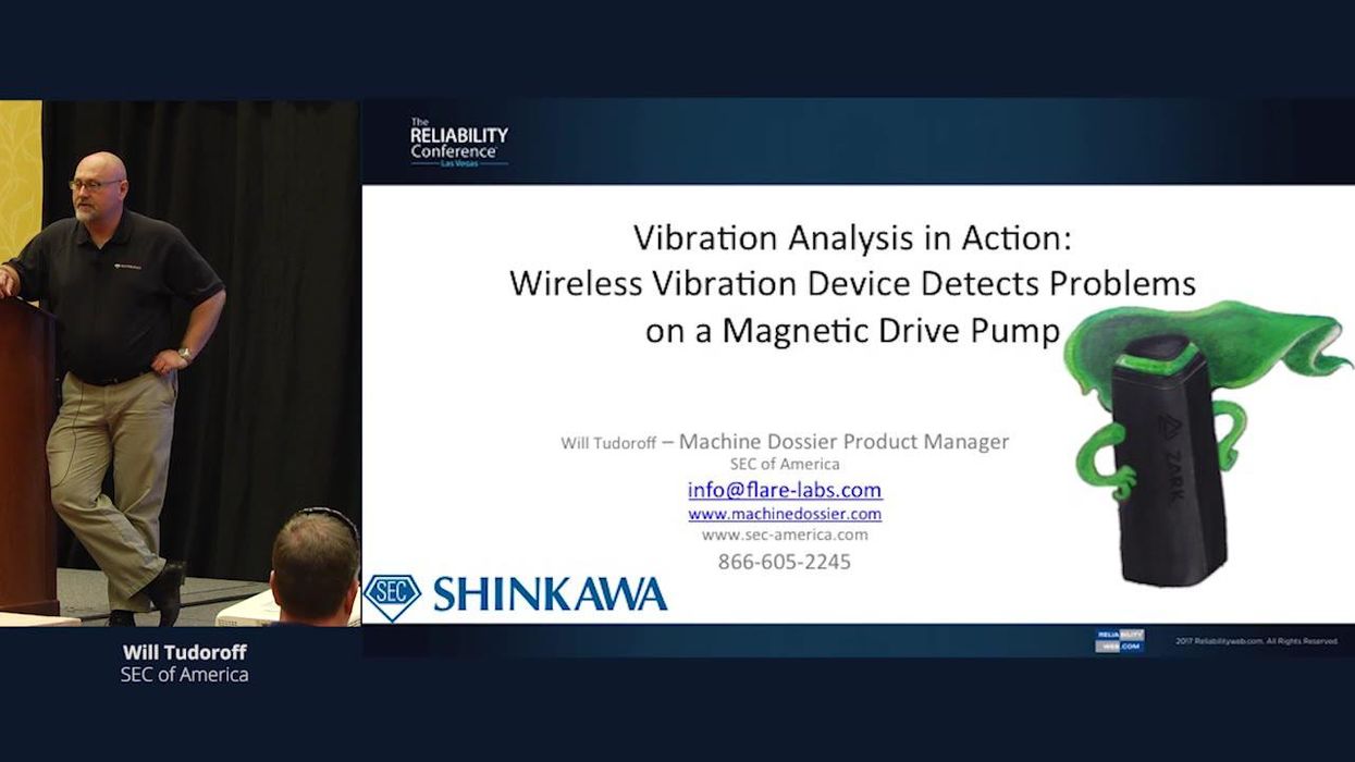 Vibration Analysis in Action - Wireless Vibration Device Detects Problems