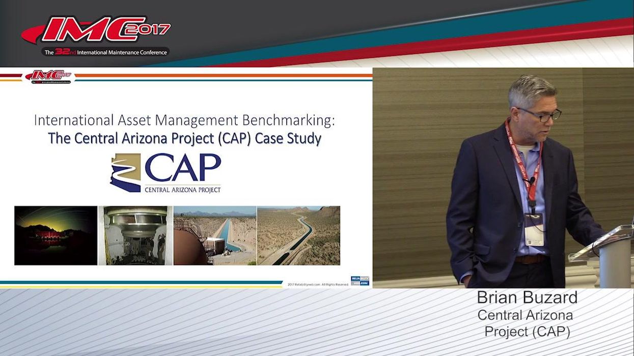 International Asset Management Benchmarking The Central Arizona Project (CAP) Case Study