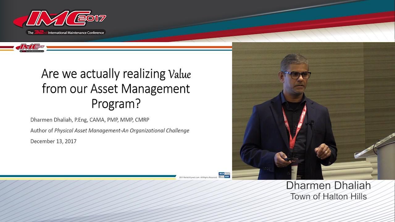 Are We Actually Realizing Value from Our Asset Management Program?