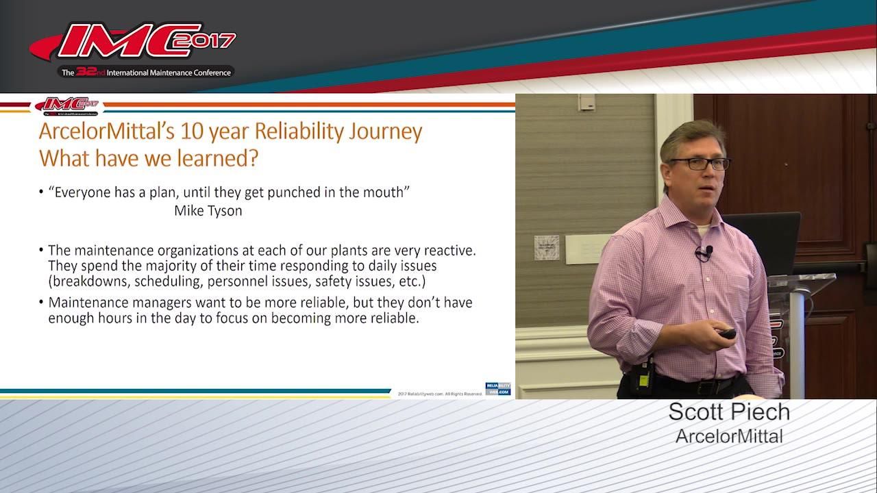 10 Years of Reliability Implementation at ArcelorMittal - What We Have Learned