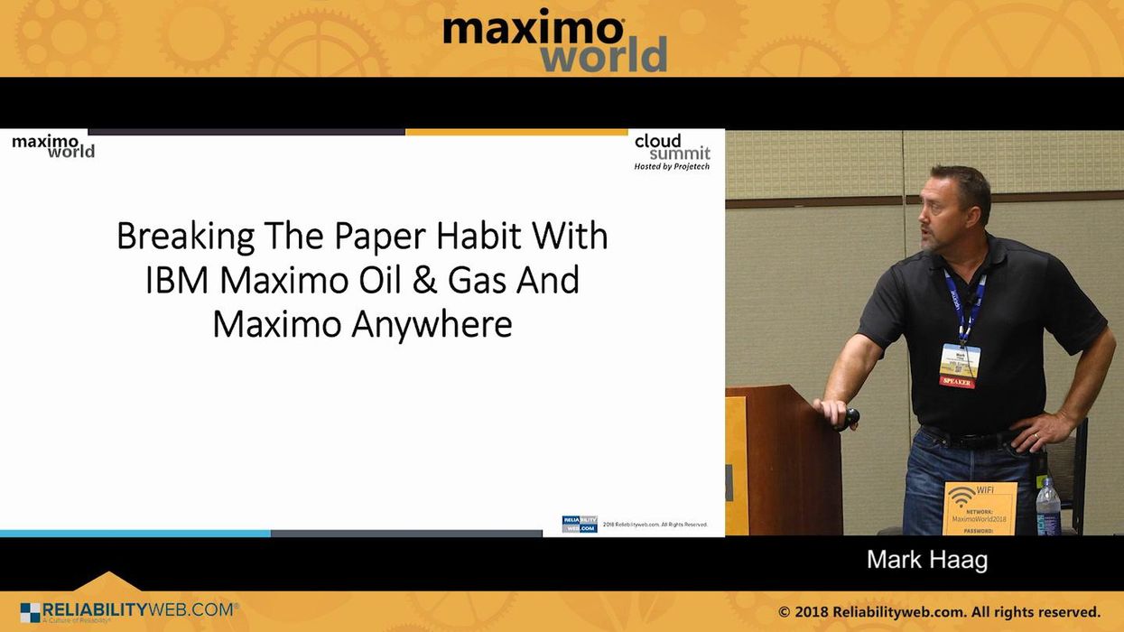 Breaking the Paper Habit with IBM Maximo and Maximo Anywhere