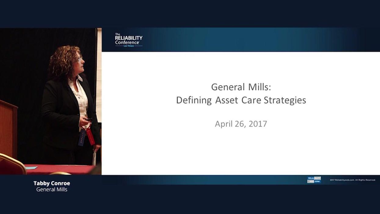 Defining Asset Care Strategies