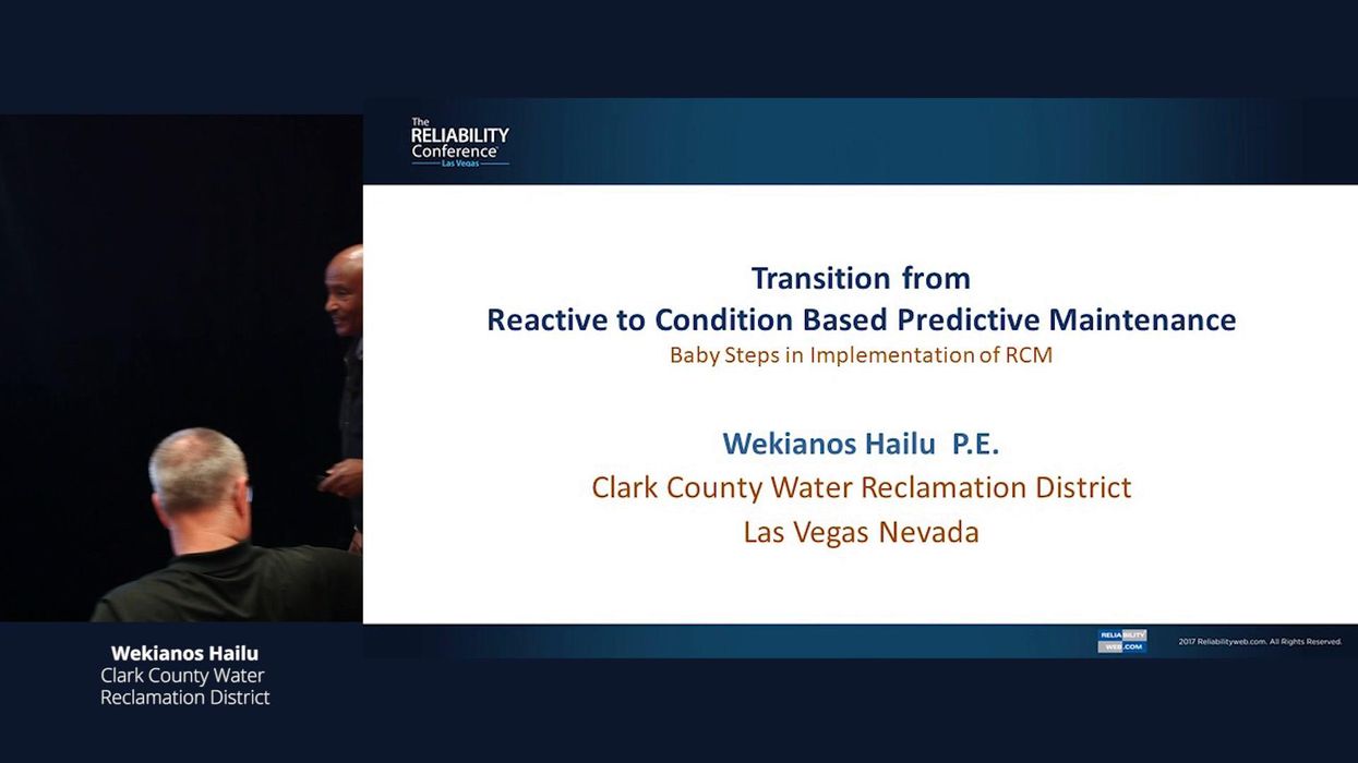 Transition from Reactive to Condition Based Maintenance - Baby Steps in Implementation of RCM II