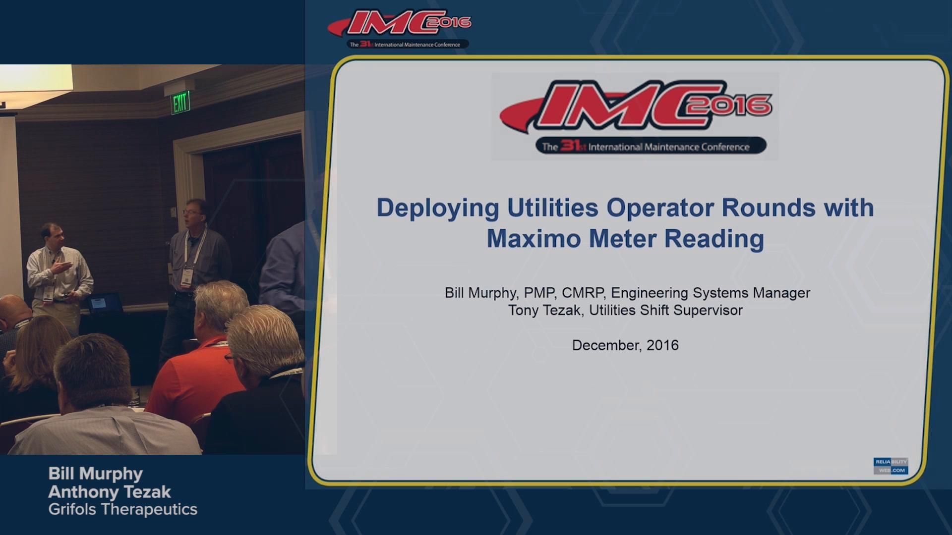 Deploying Electronic Checksheet Rounds Efficiently with Maximo