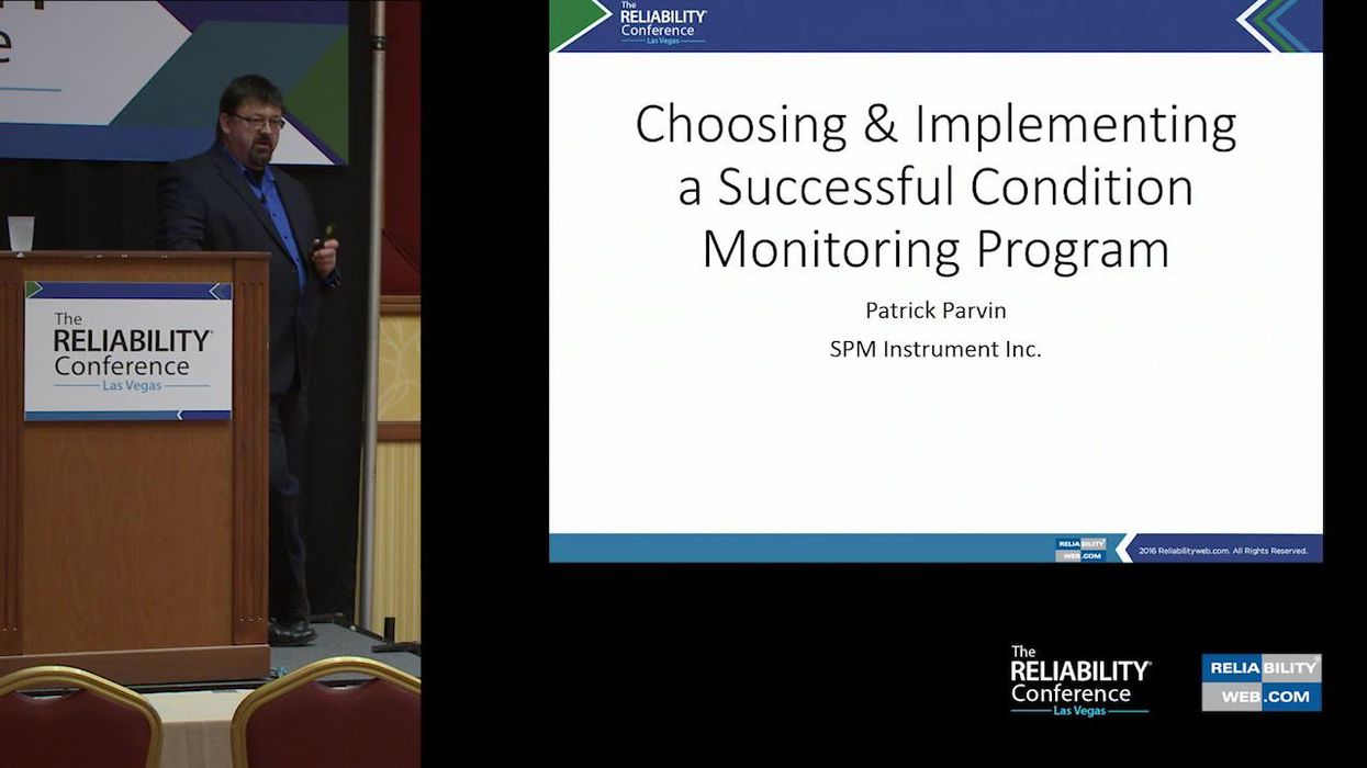 Choosing & Implementing a Successful Condition Monitoring Program
