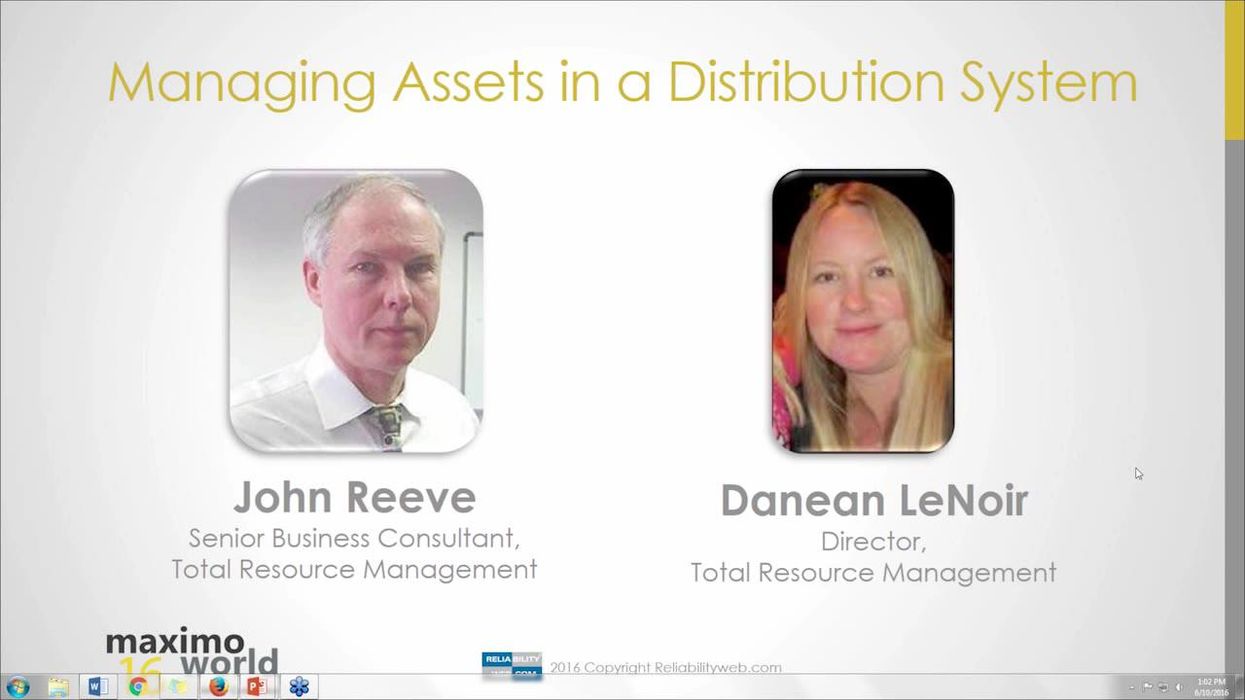 Managing Assets in a Distribution System