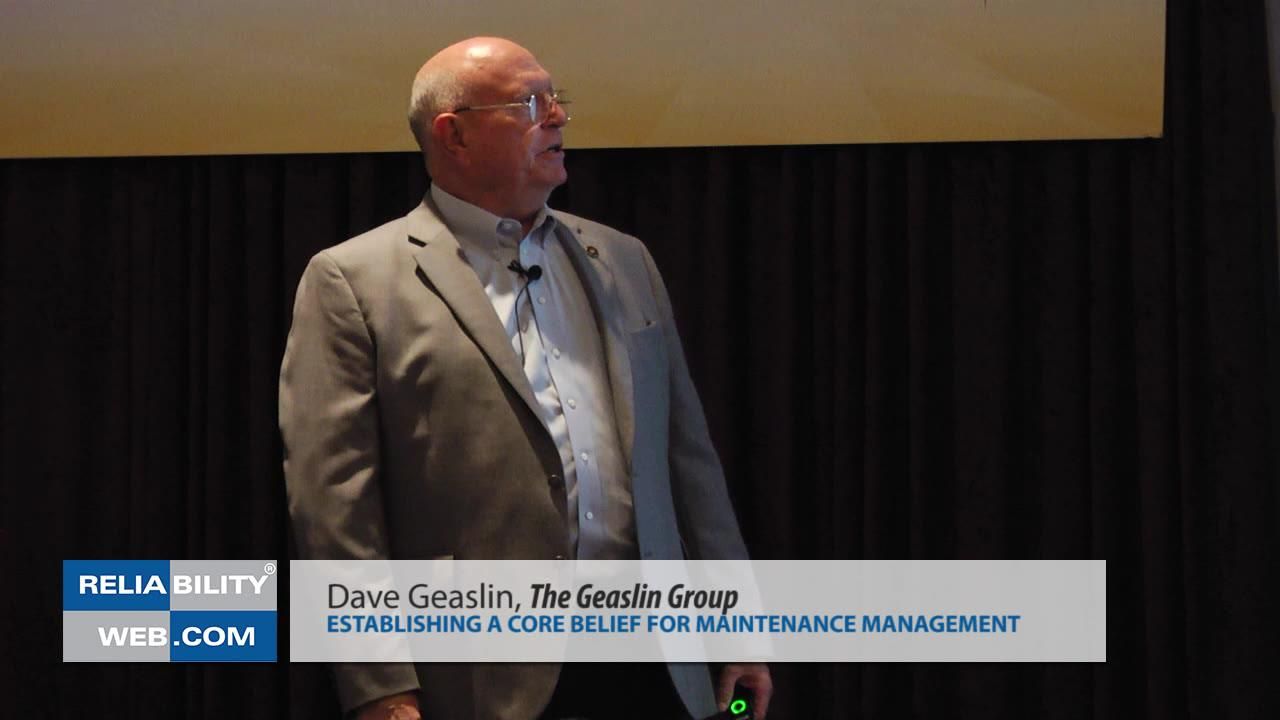 Solutions 2.0 2015 - Establishing A Core Belief For Maintenance Management