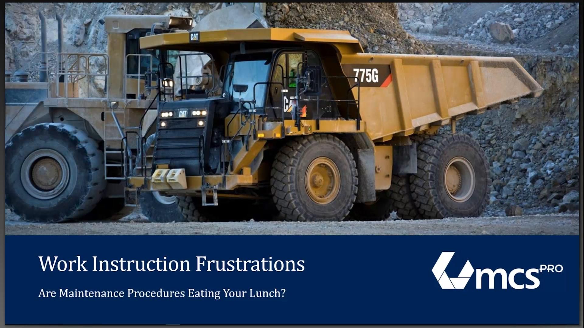 Work Instruction Frustrations