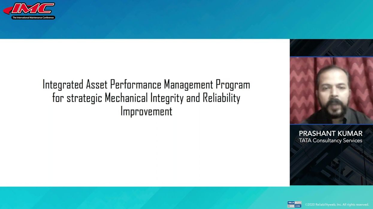 Integrated Asset Performance Management Program