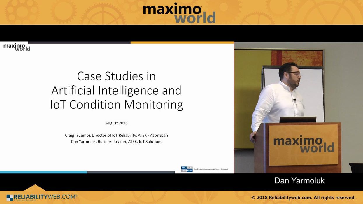 Case Studies in Artificial Intelligence and IoT for Condition Monitoring
