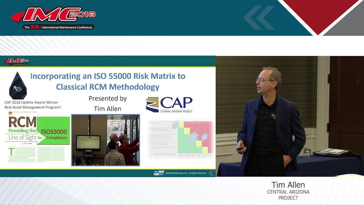 Incorporating an ISO55000 Risk Matrix to Classical RCM Methodology
