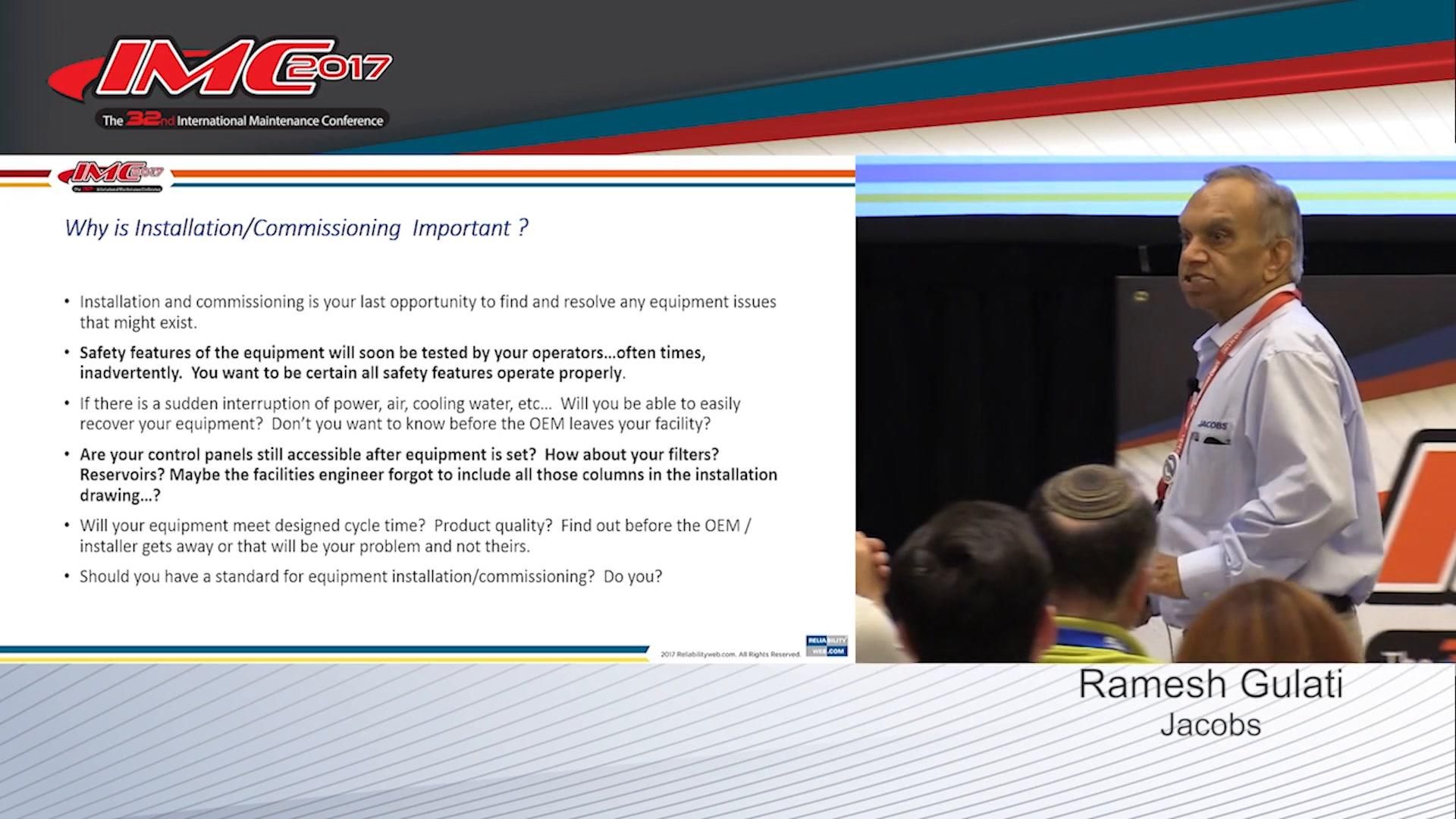 Right 5 Install and Commission for Reliability: The 10 Rights of Asset Management