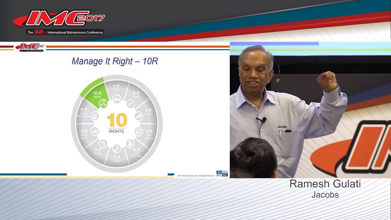 Right 10 Manage for Reliability: The 10 Rights of Asset Management