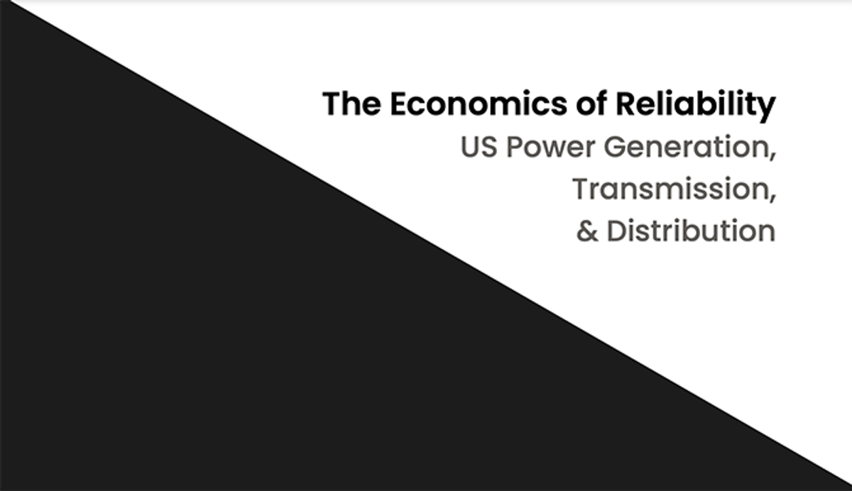 Economics of Reliability Report 