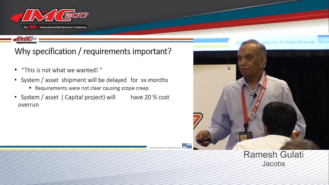 Right 1 Specify for Reliability [SfR]: The 10 Rights of Asset Management