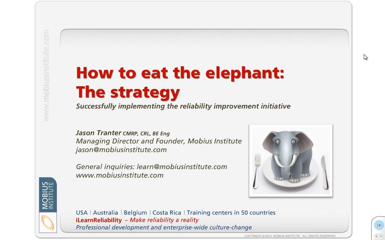 How to Eat the Reliability Elephant…Three Ways to Fail (and One Way to Succeed) (Part 2)