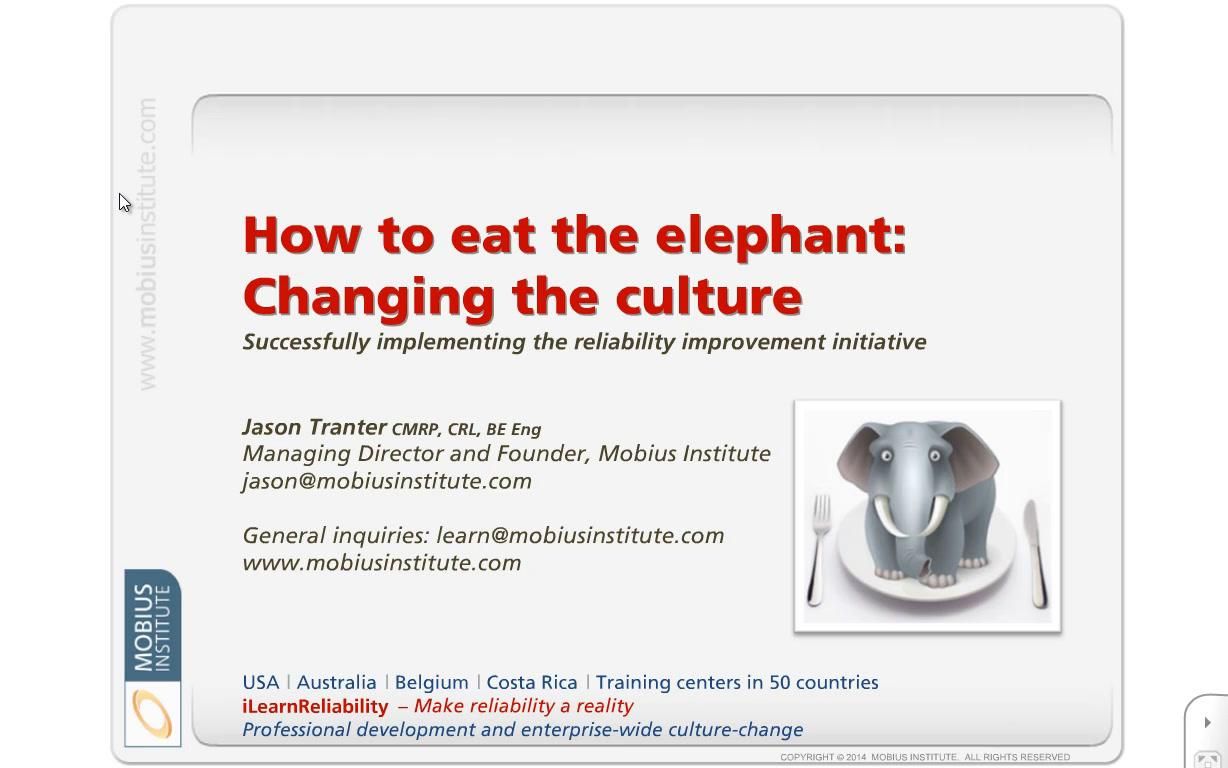 How to Eat the Reliability Elephant…Three Ways to Fail (and One Way to Succeed) (Part 1)