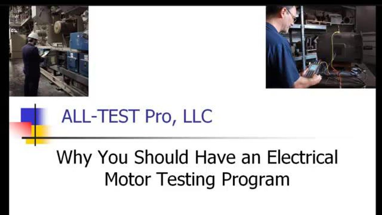Why You Should Have an Electrical Motor Testing Program