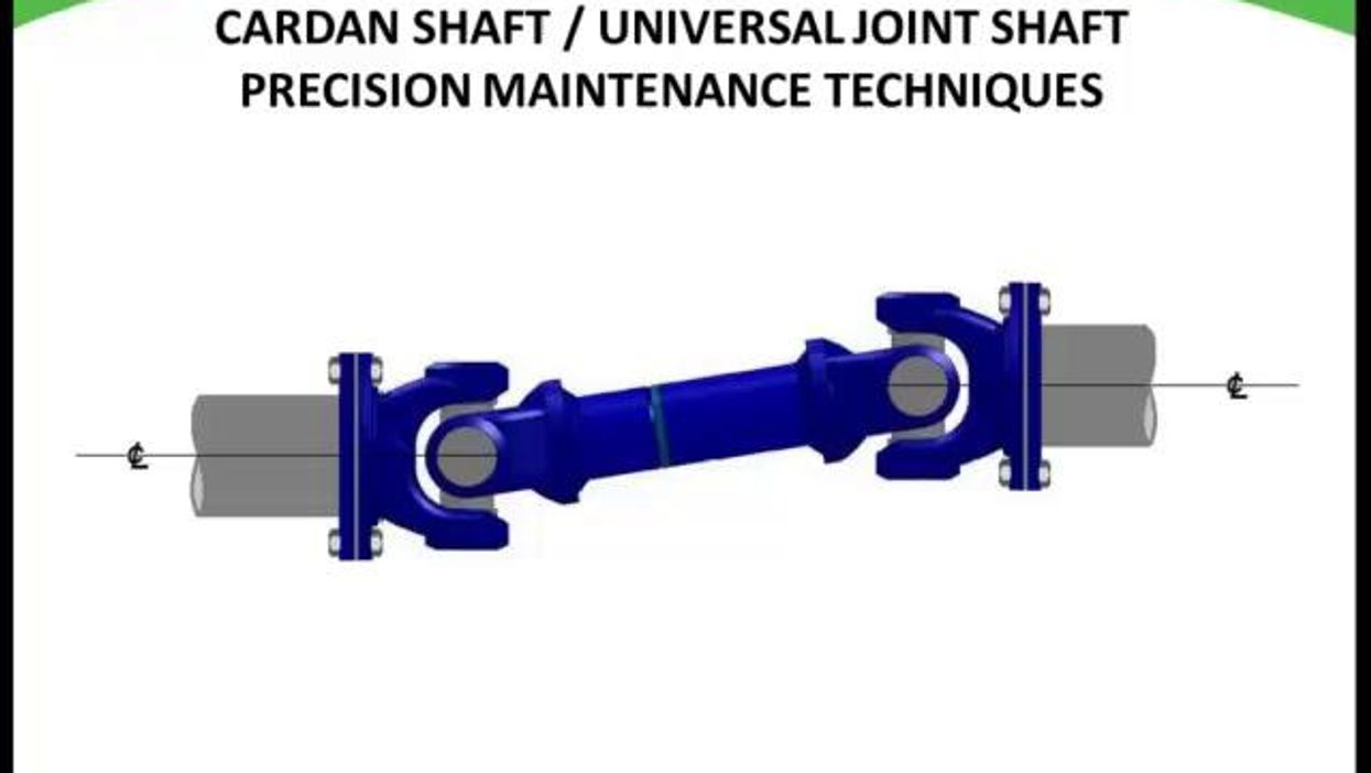 Reliabilityweb Cardan Shaft Performance Optimization