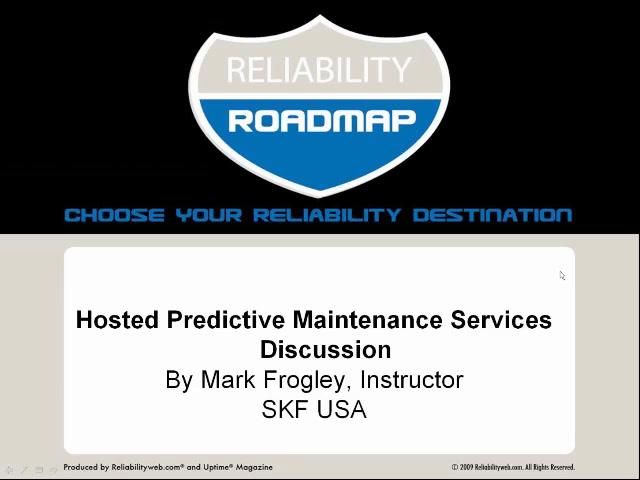 Hosted Predictive Maintenance Services Discussion